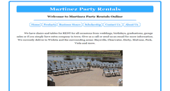 Desktop Screenshot of mtzpartyrentals.com